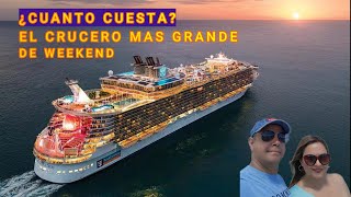 El CRUCERO MAS GRANDE🌴de fines de semana ¿Cuánto Cuesta y que Incluye en Español [upl. by Erb575]