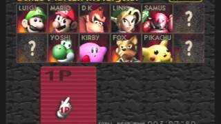 All characters in Super Smash Bros N64 [upl. by Galang]