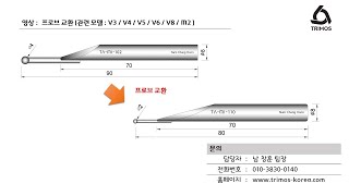 TRIMOS 프로브 교환 모델  V3 V4 V5 V6 V8 M2 프로브 교환 관련 동영상 [upl. by Maxfield]