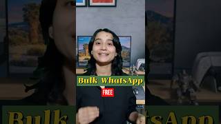 Free Bulk messages on WhatsApp whatsapp bulkmessaging whatsapptool moneymanagement newbusiness [upl. by Ayikan120]