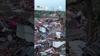 Immense Destruction from Barnsdall Oklahoma Tornado [upl. by Ayo591]