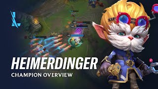 Heimerdinger Champion Overview  Gameplay  League of Legends Wild Rift [upl. by Jacquetta371]