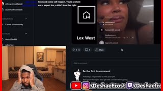 Deshae Frost Reacts to Alisha’s Instagram Live Dissing Him Gets Very Personal [upl. by Drucy]