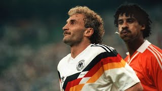 World Cup stunning moments Frank Rijkaard and Rudi Völler [upl. by Alrad692]