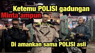 Lawan arah POLISI gadungan ketemu POLISI ASLI  Langsung lemes dengkuL  warga protes [upl. by Duntson]