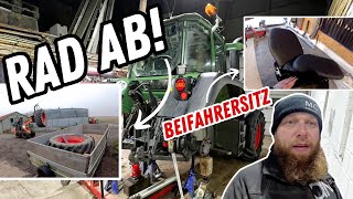 FarmVLOG936  Mit diese Trick geht das Treckerräder verladen ganz einfach und Sicher [upl. by Sivatnod]