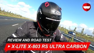 XLite X803 RS Ultra Carbon Review and Road Test ChampionHelmetscom [upl. by Rahmann]