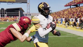 College Football 25 Gameplay  Iowa vs Iowa State  Full Game PS5 [upl. by Atnahc63]