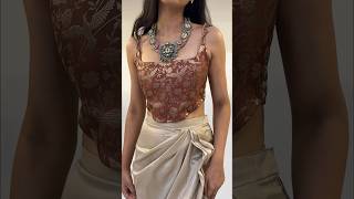 Sepia Brocade Corset • Crafted from brown brocade silk • Available from XS to L [upl. by Kee45]