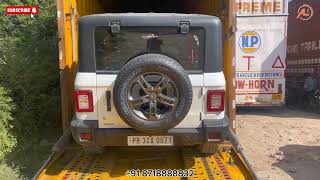 Mahindra Thar 4X2 Automatic Car Transport Service Chandigarh to Pune Door to Door [upl. by Haig]