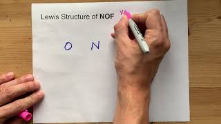 Draw the Lewis Structure of NOF nitrosyl fluoride [upl. by Annahs]