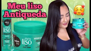 🌿RESENHA MEU LISO ANTIQUEDA SALON LINE [upl. by Adnohs616]