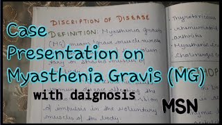 Myasthenia gravis MGCase PresentationMSNncp [upl. by Adlaremse]