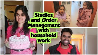 Studies Order Management and Household work  How do I manage my hectic schedule  Papad subzi [upl. by Arednaxela972]