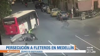 Así fue la impresionante persecución para capturar a dos fleteros en Medellín [upl. by Ingaborg]