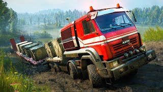 SnowRunner Azov 64131 Heavy Truck  Hardest Mission Accomplished  Gameplay Walkthrough Ep31 [upl. by Samira9]