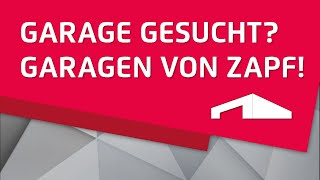 GARAGE GESUCHT  Entscheiden Sie sich für ZAPF [upl. by Eidnak]