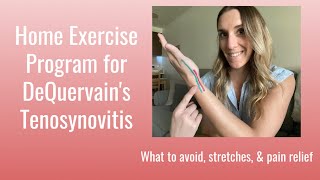 Home Exercises for DeQuervain’s Tenosynovitis [upl. by Juno176]