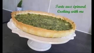 Tarte aux épinard  Cooking with me [upl. by Anial]