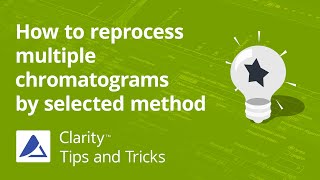 How to reprocess multiple chromatograms by selected method [upl. by Matrona]