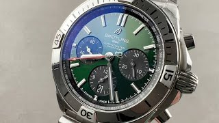 Breitling Chronomat B01 British Racing Green AB0134101L1A1 Breitling Watch Review [upl. by Mcneely]