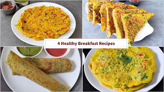 4 Healthy Breakfast Recipes  Breakfast For Kids  Healthy Breakfast Ideas  Kids Special Best Bites [upl. by Renaldo]