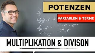 Kürzen von Potenzen  Multiplikation amp Division von Potenzen  Hochzahlen  gleiche Basis [upl. by Sandstrom392]