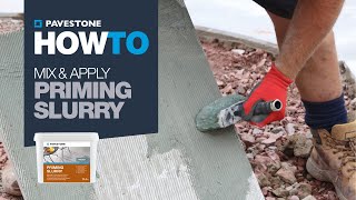 How To Apply Priming Slurry  Porcelain Paving [upl. by Brott442]