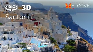 360 3D SANTORINI GREECE  PT 1 Virtual Travel 4K Hires Full Series in Alcove VR on Meta Quest [upl. by Etheline]