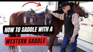 How To Saddle Your Horse With A Western Saddle and Secure Tying Technique [upl. by Elisa]