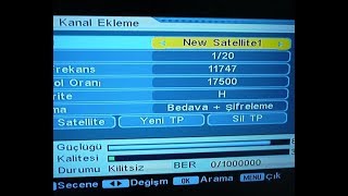 2020 Kanal Ayarlama Türksat SİNYAL YOK [upl. by Asyen]