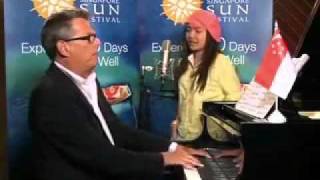 Charice and David Foster at Singapore Sun Festival Launch [upl. by Liahus]