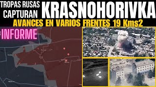 KRASNOHORIVKA RUSOS COMPLETAN LIMPIEZASE REACTIVA OTRO FRENTE DE 19 Kms2 DE AVANCE DETALLES [upl. by Schuster]