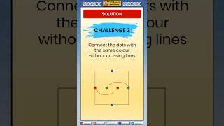 Only a genius can do it  Connect same colour dots without overlapping lines math tricks amp puzzles [upl. by Niar]