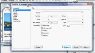 DreamWeaver cs3  DIV y CCS gratis videotutorialeses [upl. by Nirrac]