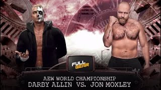 wwe2k24 Darby Allin vs Jon moxley AEW world title on the line [upl. by Maxwell]