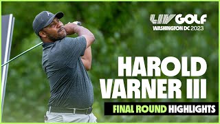 Harold Varner III Winner Highlights  LIV Golf DC [upl. by Emearg]