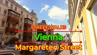 Walking Along Margareten Street  Vienna in 4K [upl. by Hoffarth]