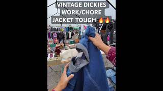 vintage dickies workwear jacket chore fleamarket thrifting thrift carhart short ebay buy [upl. by Aerdnaid]