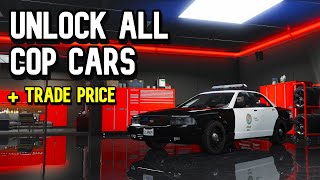 Gta Online How to Unlock Stanier Le Cruiser and Trade Prices for All Police Cars [upl. by Beattie206]