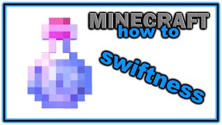 How to Make a Potion of Swiftness  Easy Minecraft Potions Guide [upl. by Hserus]