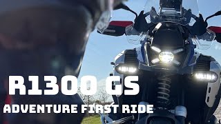 BMW R1300 GS Adventure  First ride [upl. by Alegna]