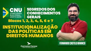 CNU  Institucionalização das Políticas em Direitos Humanos  Prof Fernando C Branco [upl. by Nelyt]