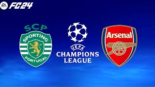 FC 24  Sporting CP vs Arsenal  UCL Champions League  PS5™ Gameplay [upl. by Aerdnael]