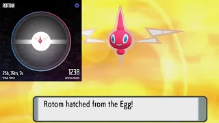 Pokemon BDSP Shiny Rotom Hatched After 1238 Eggs [upl. by Eux833]