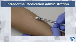 NETEC Intradermal Medication Administration [upl. by Eitisahc624]