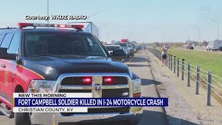 Fort Campbell soldier killed in I24 motorcycle crash [upl. by Aeet835]