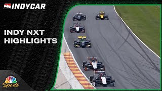 Indy NXT Series HIGHLIGHTS  Grand Prix at Road America  6924  Motorsports on NBC [upl. by Ardnua]