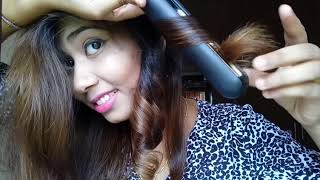 How to curl hair using straightener [upl. by Samid]