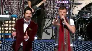 Backstreet Boys performing at Disney Christmas Day Parade 2012 [upl. by Yelekalb]